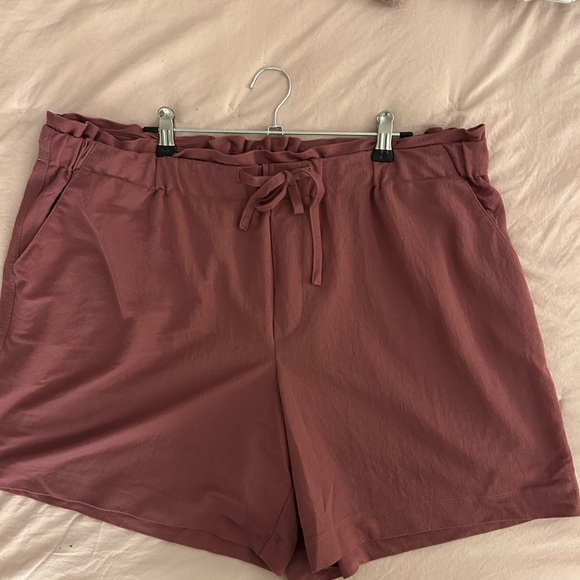 Reitmans xl women’s Pink High Waist Relaxed Fit Shorts with Drawstring - Picture 1 of 7